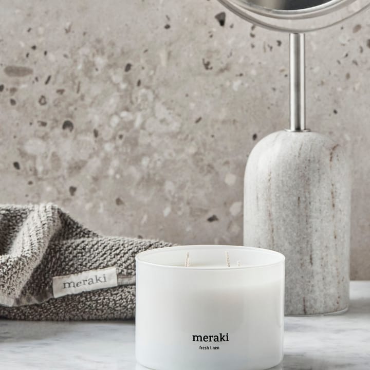 Vela perfumada Meraki, 60 horas, Fresh linen Meraki