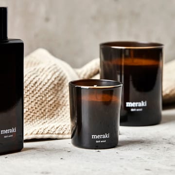 Velas perfumadas 12 horas Meraki 12, 2-pack - Dark wood - Meraki