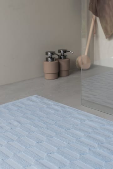 Alfombra de baño Geo 50x80 cm - Light Blue - Mette Ditmer