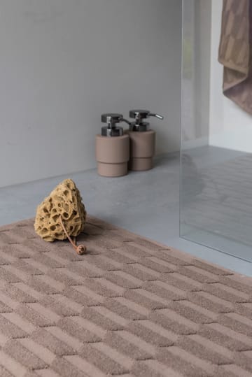 Alfombra de baño Geo 50x80 cm - Nougat - Mette Ditmer