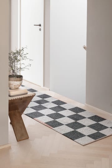 Alfombra de pasillo Square all-round - Dark grey, 77x240 cm - Mette Ditmer