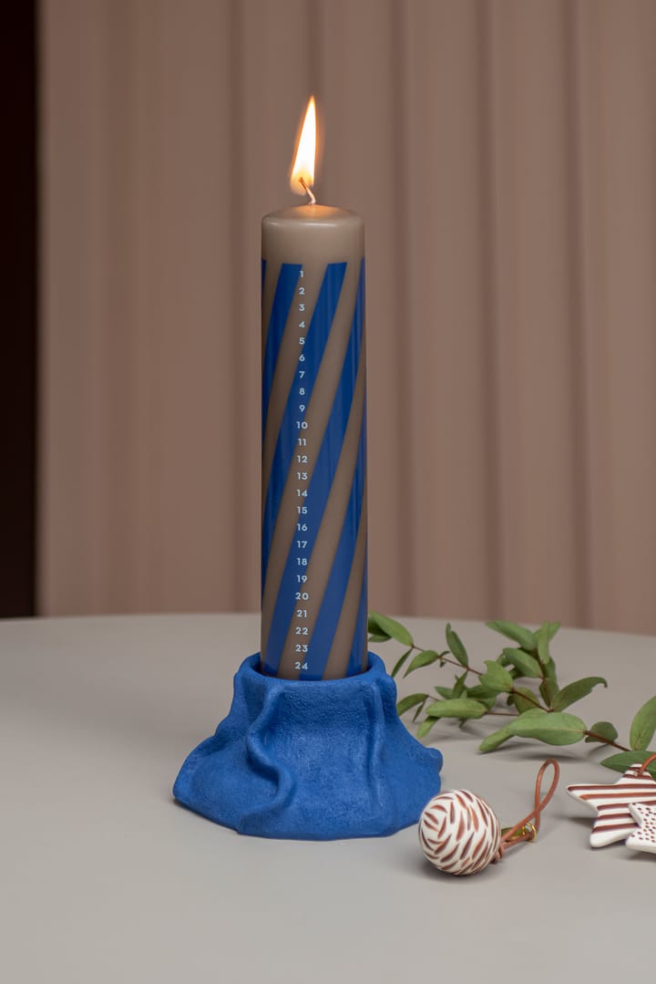 Candelabro Art Piece lava Ø12,5 cm, Cobalt Mette Ditmer