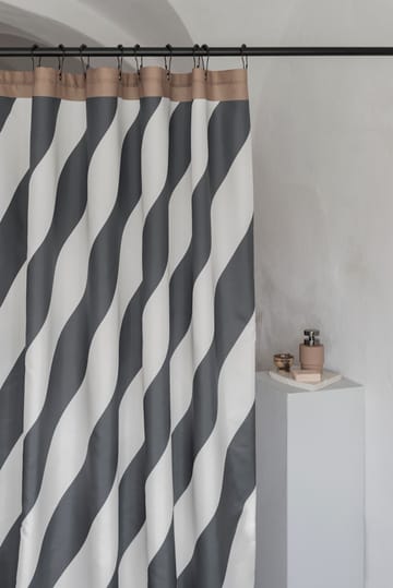 Cortina de ducha Diagonal 150x200 cm - Dark grey - Mette Ditmer