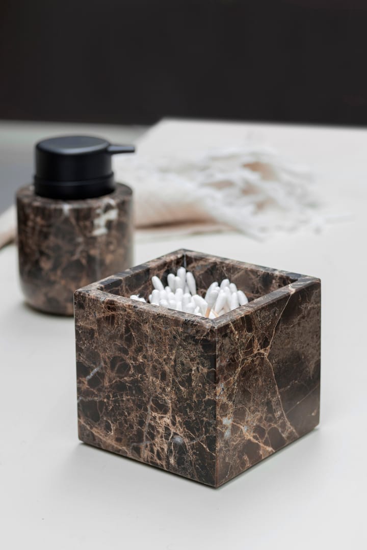 Cubo Marble 8,5x8,5 cm, Brown Mette Ditmer