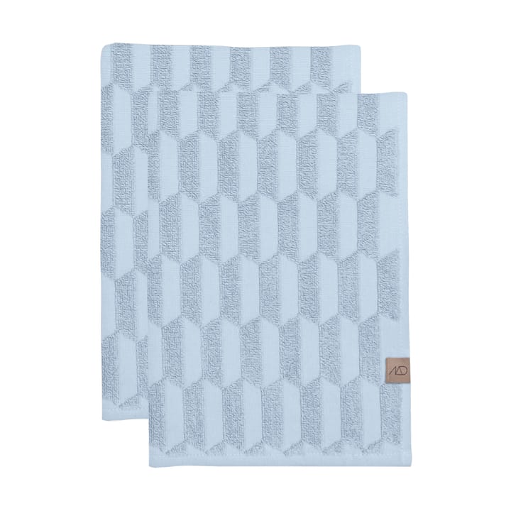 Toallas de invitados Geo, 2-pack - Light Blue - Mette Ditmer