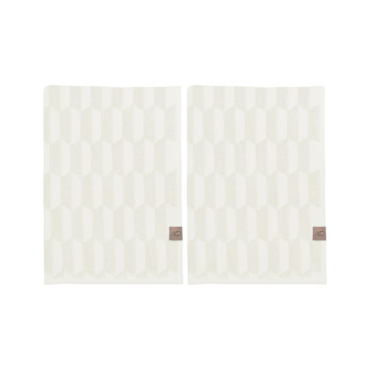 Toallas de invitados Geo, 2-pack - Off white - Mette Ditmer