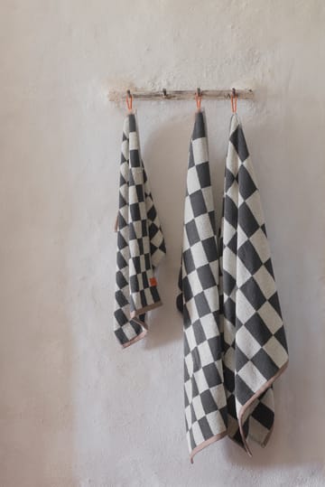 Toallas de invitados Retro 40x55 cm, 2-pack - Dark grey - Mette Ditmer