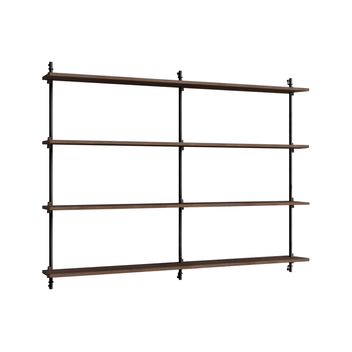 Moebe wall shelving ws.115.2.B - Roble ahumado-negro - MOEBE