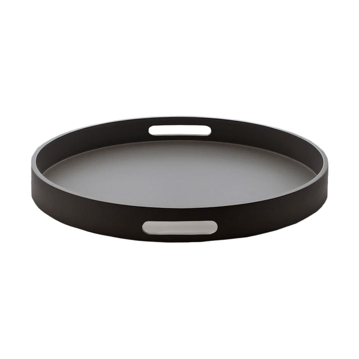 Bandeja de servir lacada Matt Ø40x4 cm - Negro - Mojoo