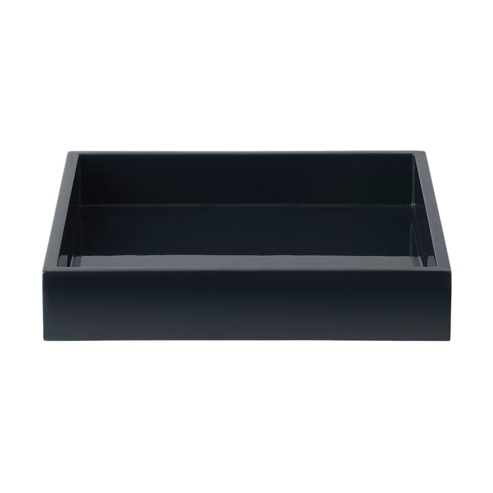 Bandeja decorativa lacada Lux 19x19x3,5 cm - Negro - Mojoo