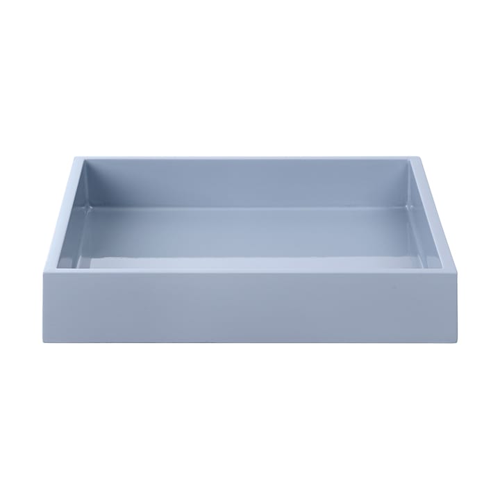 Bandeja decorativa lacada Lux 19x19x3,5 cm - Powder blue - Mojoo