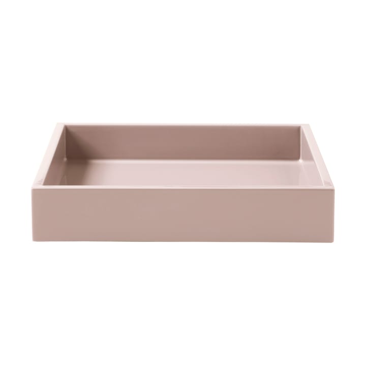 Bandeja decorativa lacada Lux 19x19x3,5 cm - Powder rose - Mojoo