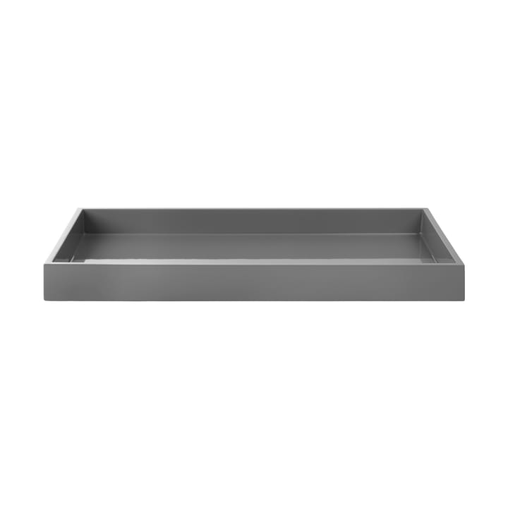 Bandeja decorativa lacada Lux 38x19x3,5 cm - Antracit - Mojoo