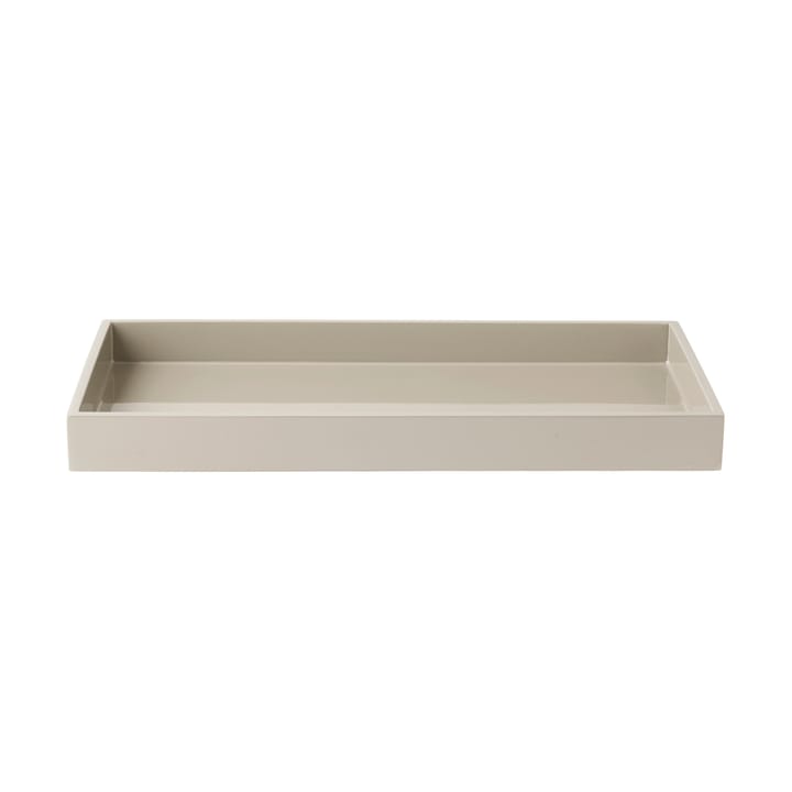 Bandeja decorativa lacada Lux 38x19x3,5 cm - Latte - Mojoo