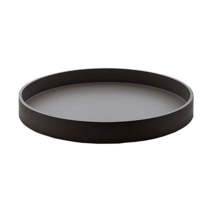 Bandeja decorativa lacada Matt Ø30x4 cm - Negro - Mojoo