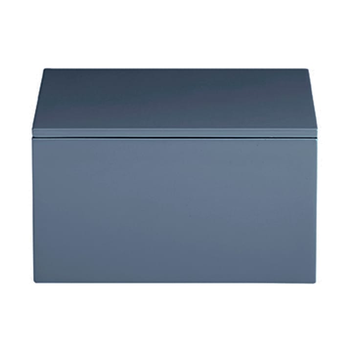 Caja de almacenamiento lacada Lux 19x19x10,5 cm - Azul índigo - Mojoo