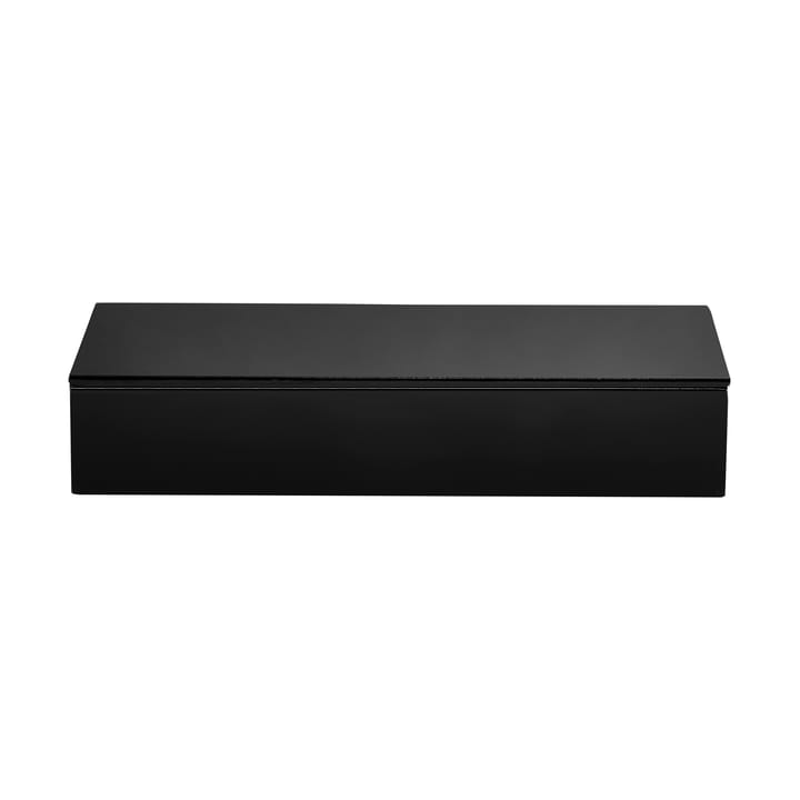 Caja de almacenamiento lacada Lux 38x19x7 cm - Negro - Mojoo