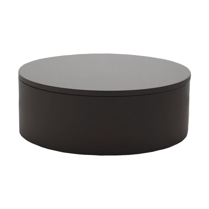 Caja de almacenamiento lacada Matt Ø20x7 cm - Negro - Mojoo