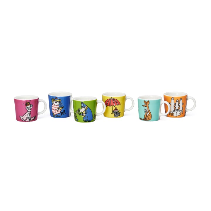 6 Tazas Mumin mini Tredje classic - Multi - Moomin Arabia