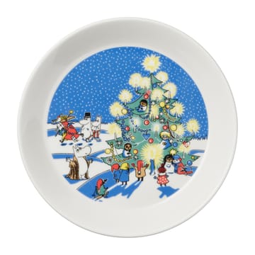 Plato Mumin Teckning & Jul 2 piezas - 19 cm - Moomin Arabia