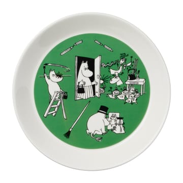 Plato Mumin Teckning & Jul 2 piezas - 19 cm - Moomin Arabia