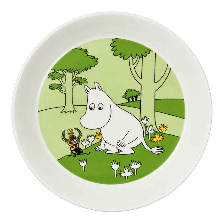 Plato Mumin, trol Mumin - hierba verde - Moomin Arabia