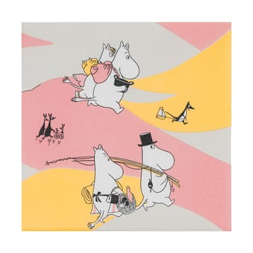 Servilletas de papel Family Time 33x33 cm, 20-pack - Multi - Moomin Arabia