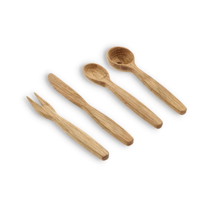 Set de 4 utensilios para tapas Foresta, Roble Morsø