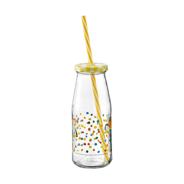 Botella con tapa y pajita Pippi 4,5 dl - Brinco - Muurla