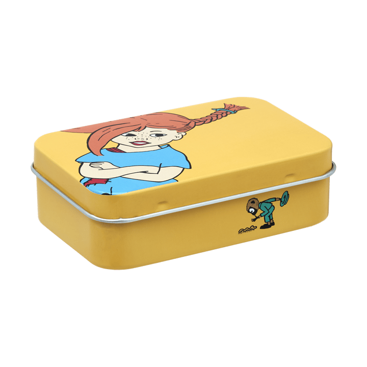 Caja de lata Pippi 10x6,5x3 cm - The Strongest Girl - Muurla