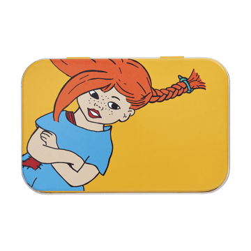 Caja de lata Pippi 10x6,5x3 cm - The Strongest Girl - Muurla