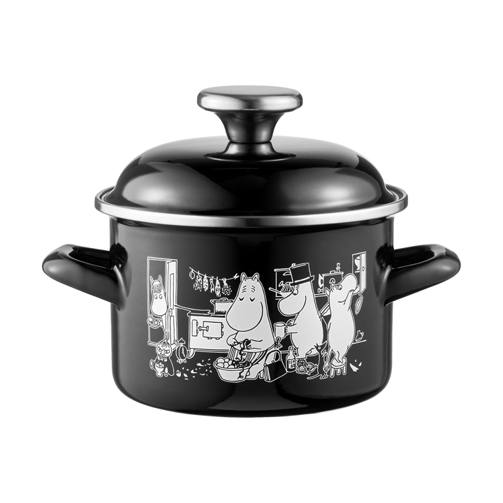 Olla esmaltada Mumin con tapa alta 1,5 L - Cocina - Muurla