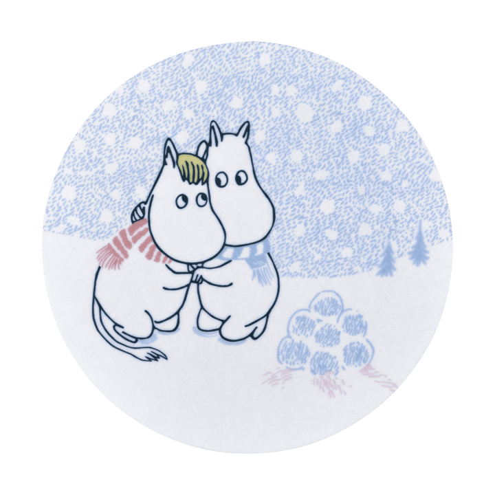 Posavaso Moomin Ø10 cm - Let it snow - Muurla