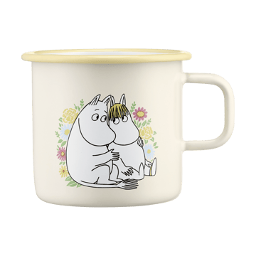 Taza esmaltada Mumin 55 cl - Flowers - Muurla