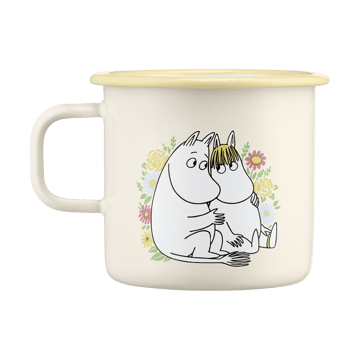 Taza esmaltada Mumin 55 cl - Flowers - Muurla