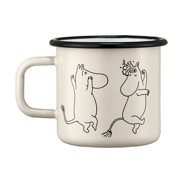 Taza esmaltada Mumin 80, 37 cl - Blanco - Muurla