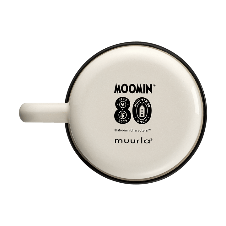 Taza esmaltada Mumin 80, 37 cl, Blanco Muurla