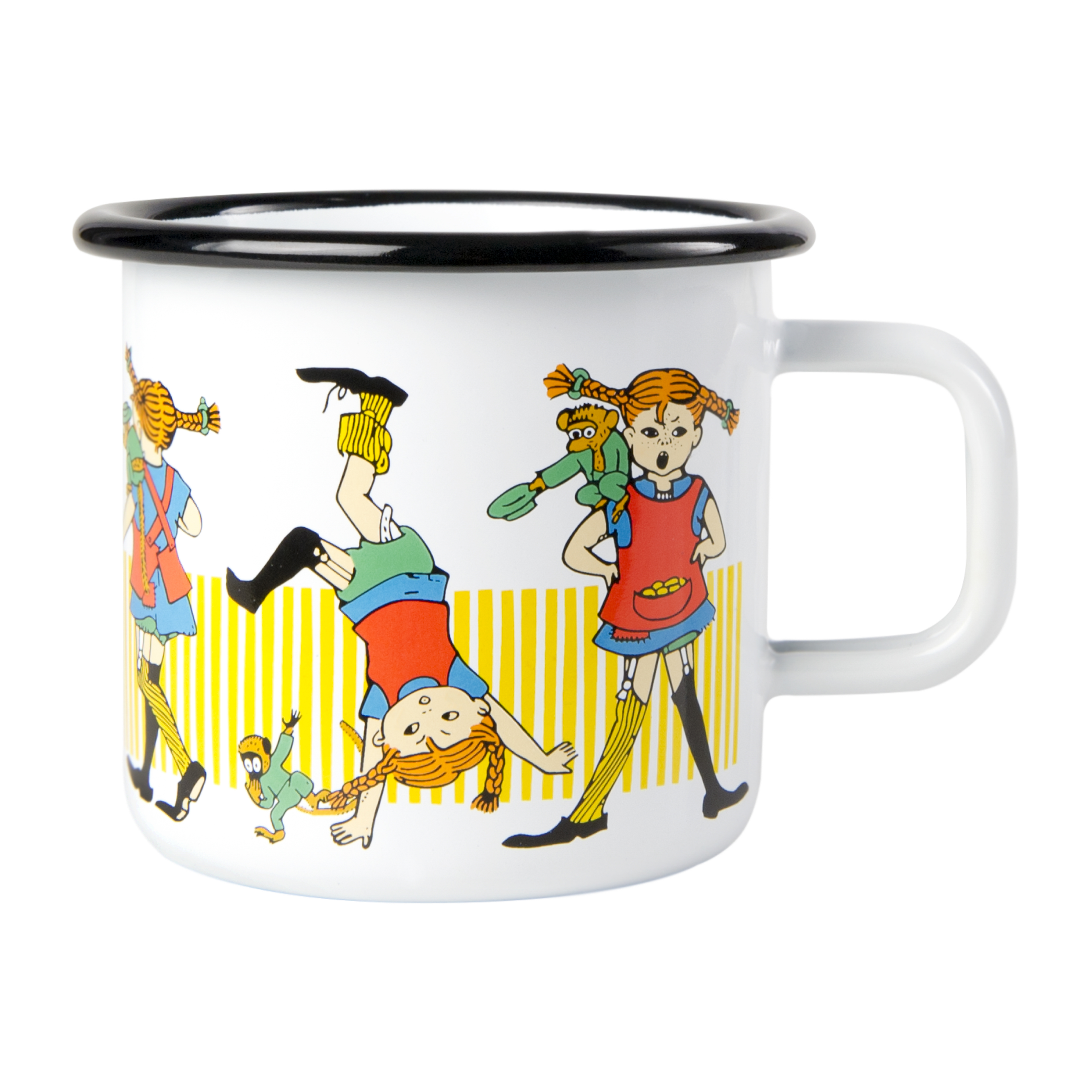 Taza esmaltada Pippi and the horse 2,5 dl, Muurla