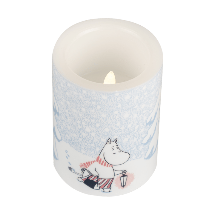 Vela gruesa LED Moomin 10 cm - Let it snow - Muurla