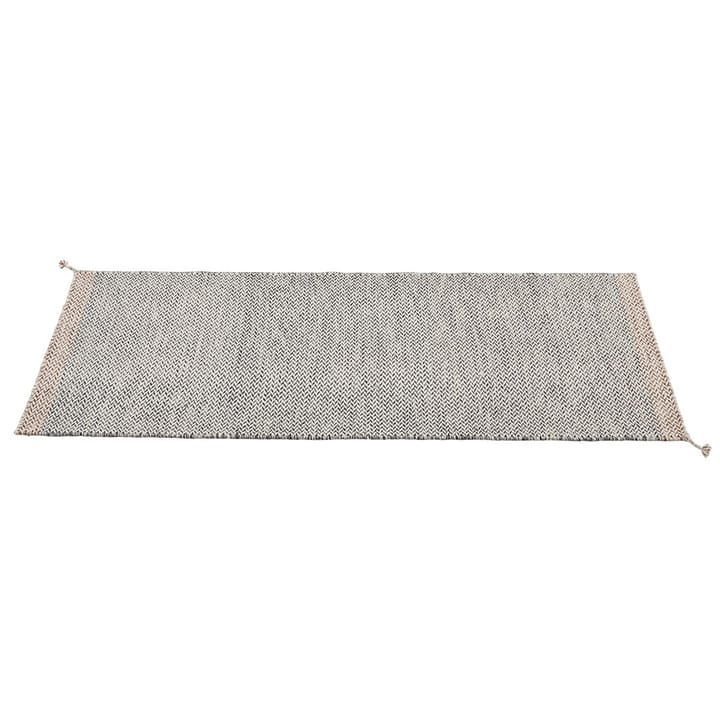 Alfombra de lana Ply 80x200 cm - Black-white - Muuto