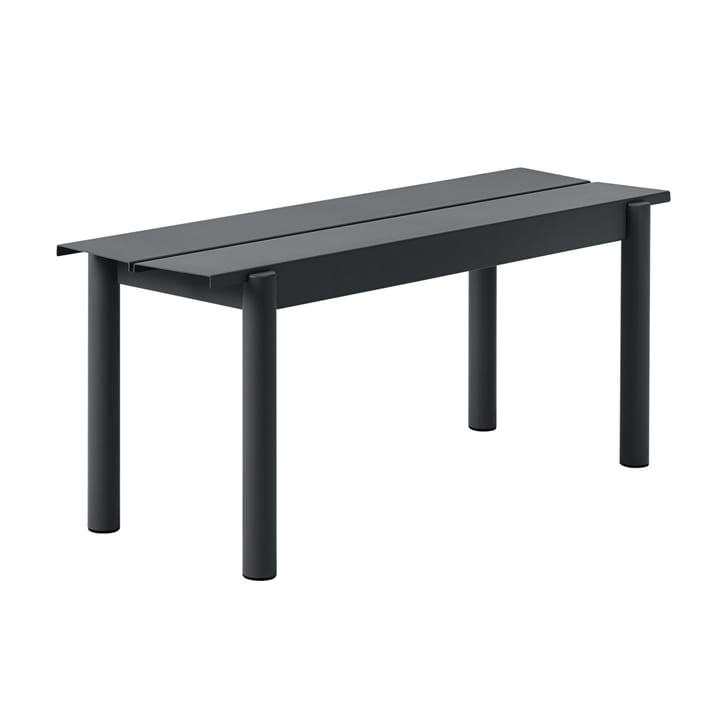 Banco de acero Linear steel bench 110 cm - Black - Muuto