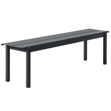 Banco de acero Linear steel bench 170 cm - Black - Muuto