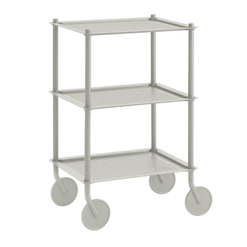 Carrito Flow 3-layer 90 cm - gris - Muuto