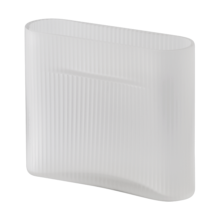 Jarrón Ridge vidrio escarchado 16,5 cm - White - Muuto