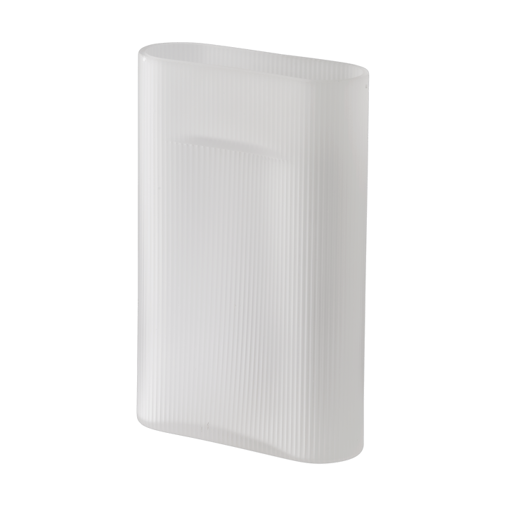 Jarrón Ridge vidrio escarchado 35 cm - White - Muuto