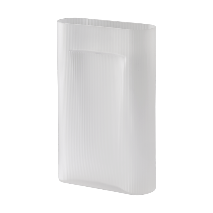 Jarrón Ridge vidrio escarchado 48,5 cm - White - Muuto