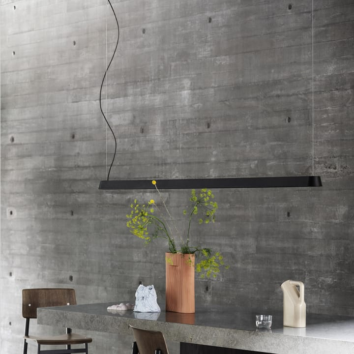 Lámpara colgante Linear, Grey, 87,2 cm Muuto