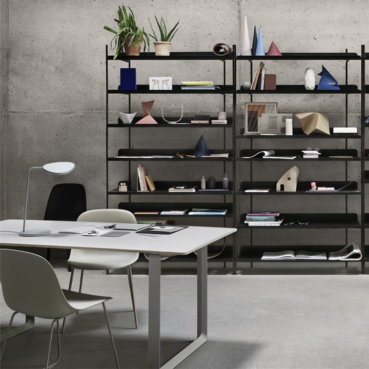 Mesa 70/70 170x85 cm - Black linoleum-Plywood-Sand - Muuto