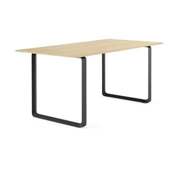 Mesa 70/70 170x85 cm - Solid humod oak-Black - Muuto