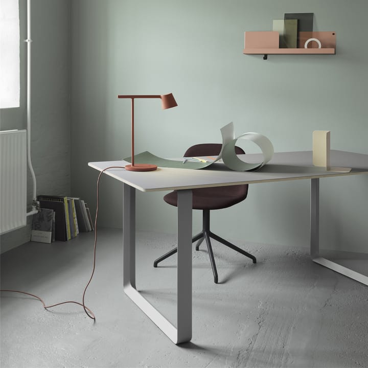 Mesa 70/70 170x85 cm, White laminate-Plywood-Sand Muuto